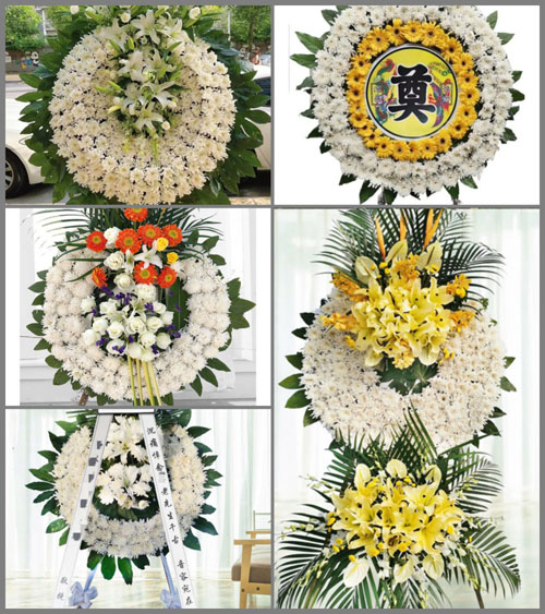 四川绵阳游仙区玉河镇花圈速递
