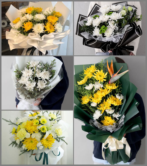 四川绵阳游仙区玉河镇白事花束代送